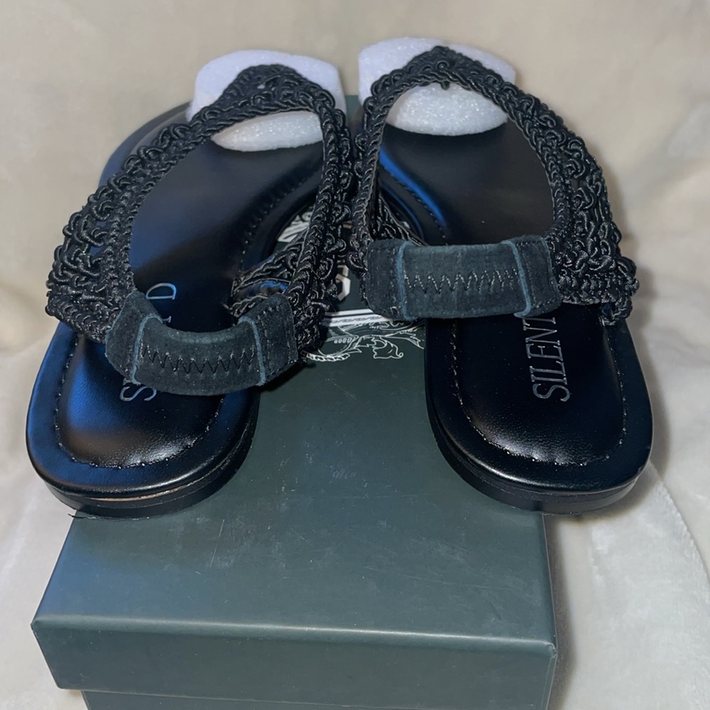 Anthropologie SILENT D ALDEN Sandal in Black - Picture 9 of 12